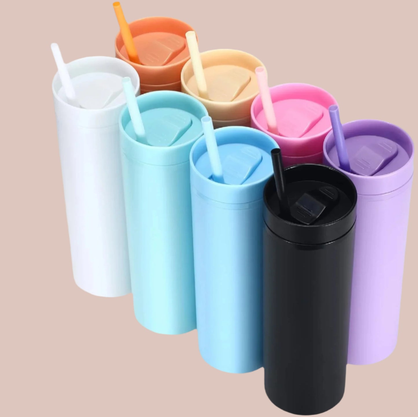 Colored Skinny Tumblers