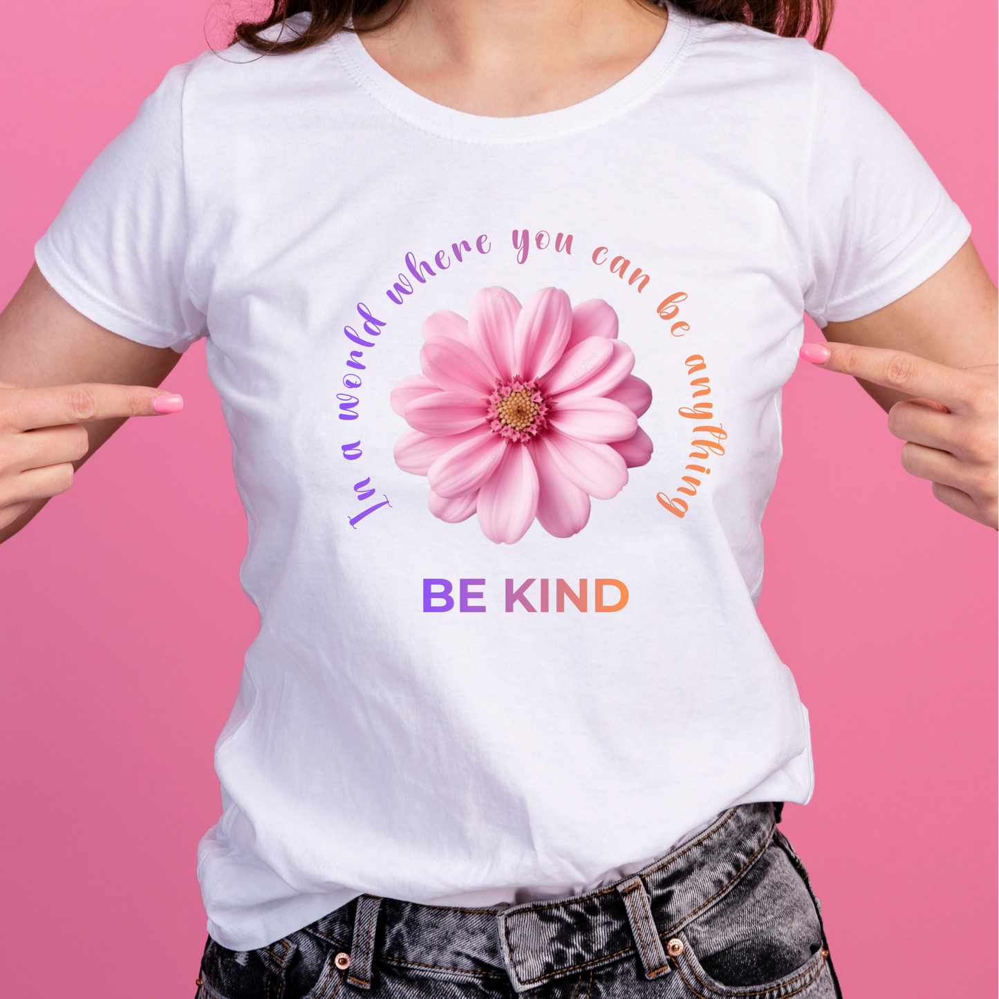 Be Kind Collection - Pink Flower - Be Kind