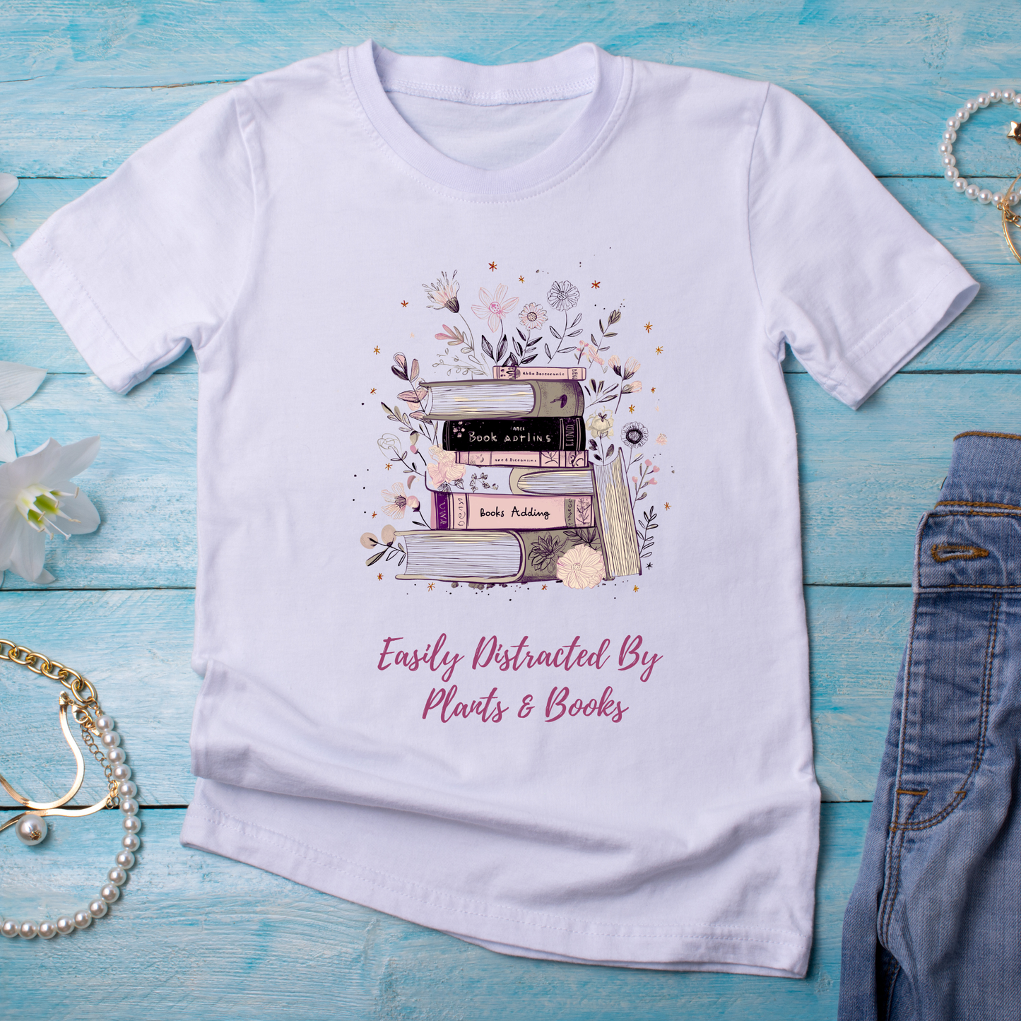 Book Lovers  - Easily Distracted by Books & Plants