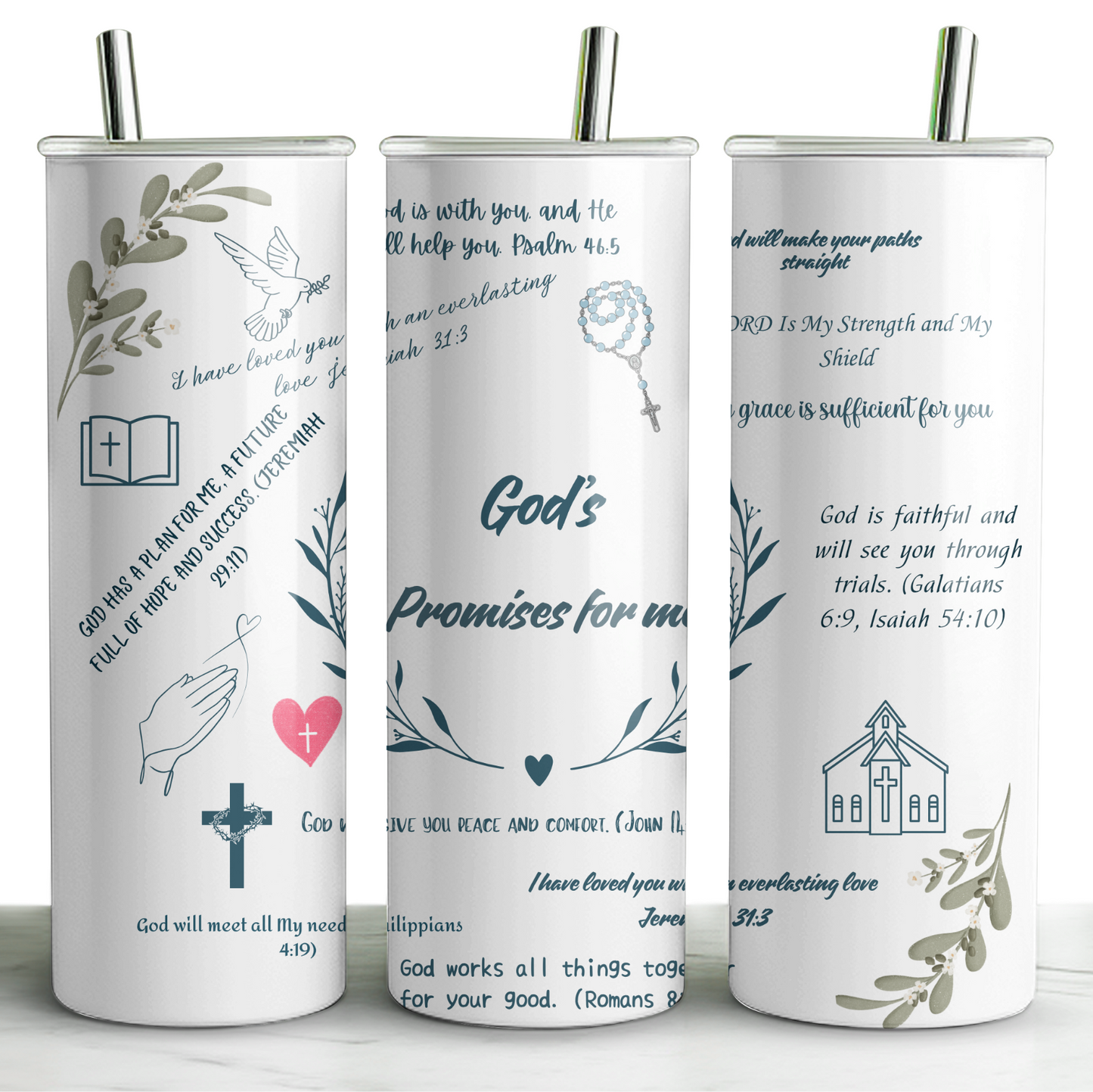 Stainless Steel Tumbler - Faith Collection