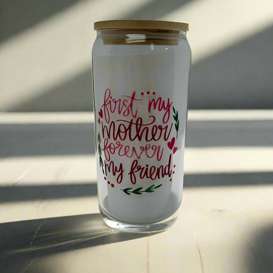 Mother's Day Glass Cup
